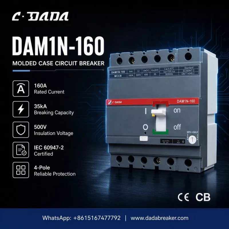 Precīza rūpniecisko tīklu aizsardzība: C·DADA DAM1N-160 MCCB